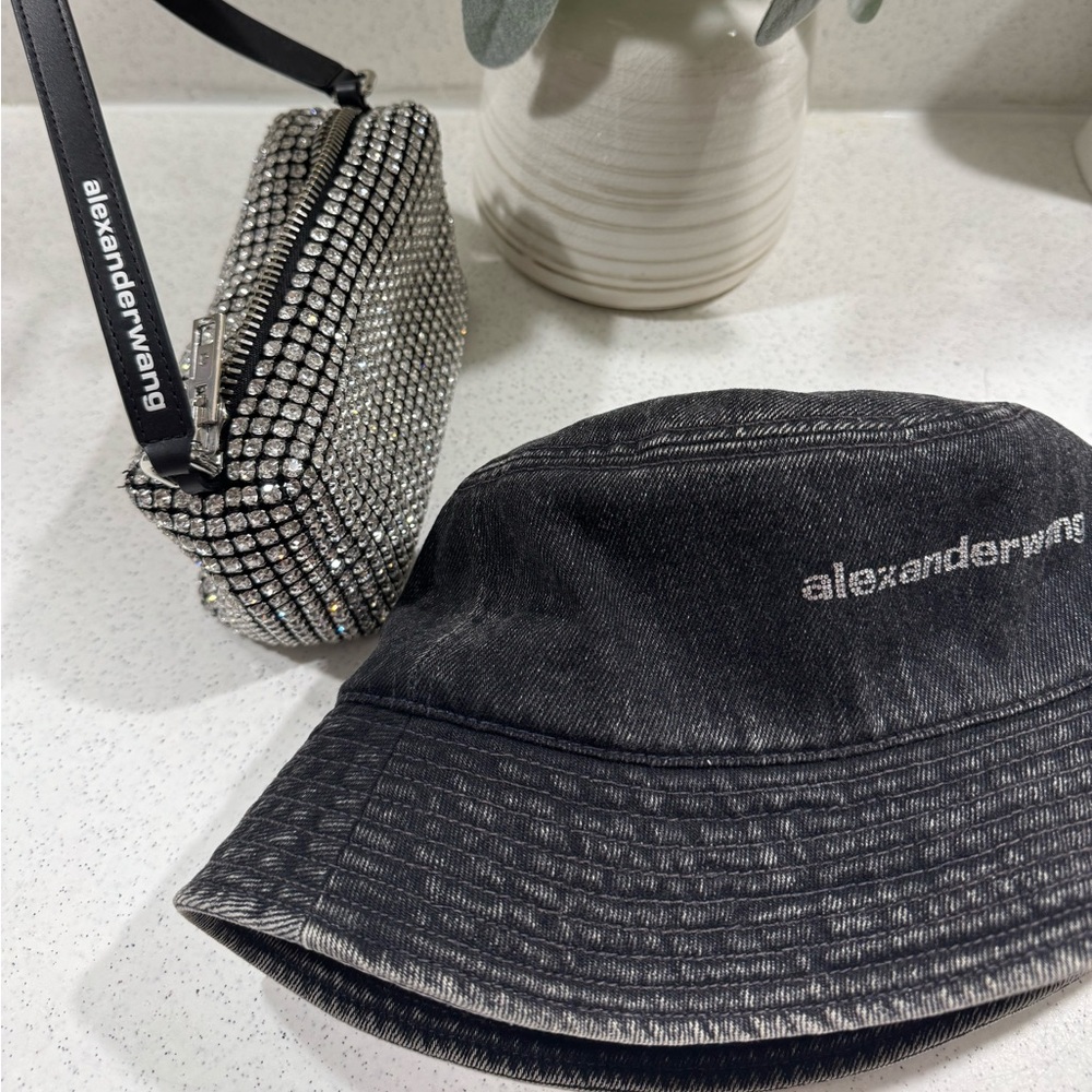 100% Authentic wang Hat and Purse.